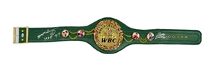 Sugar Ray Leonard & Roberto Duran Dual Signed WBC Championship Belt